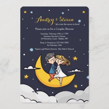 Over the Moon Shower Invitations