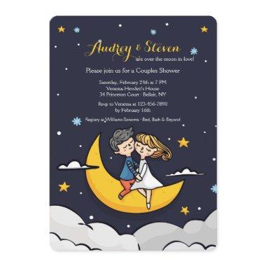 Over the Moon Shower Invitations