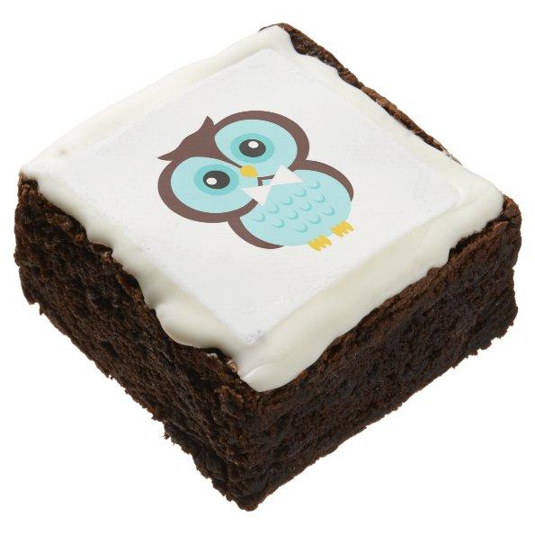 Owl Groom Chocolate Brownie