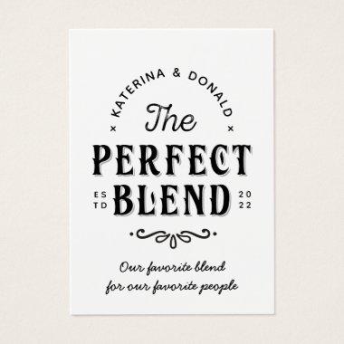 Pack of 100 No Hole The Perfect Blend Favor Tags