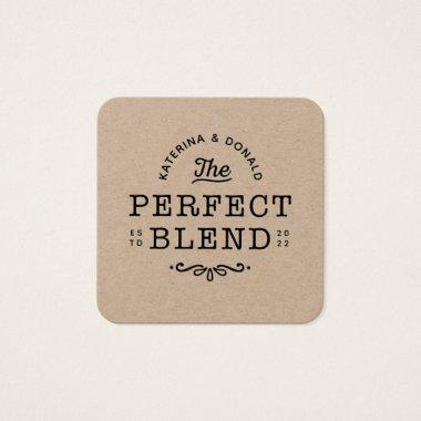 Pack of 100 The Perfect Blend Rustic Favor Tag
