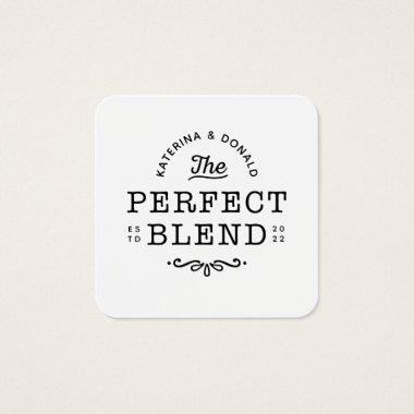 Pack of 100 The Perfect Blend Wedding Favor Tag