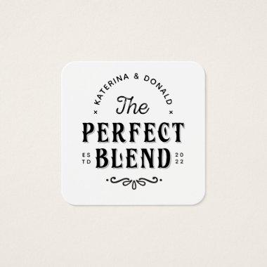 Pack of 100 The Perfect Blend Wedding Favor Tag