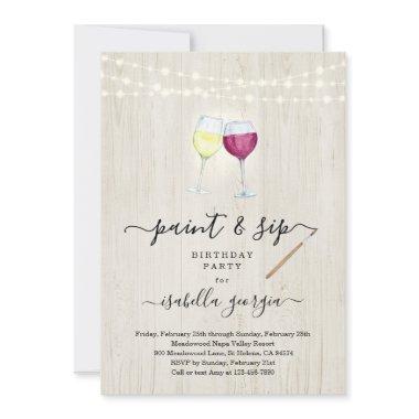 Paint & Sip Birthday, Bachelorette,