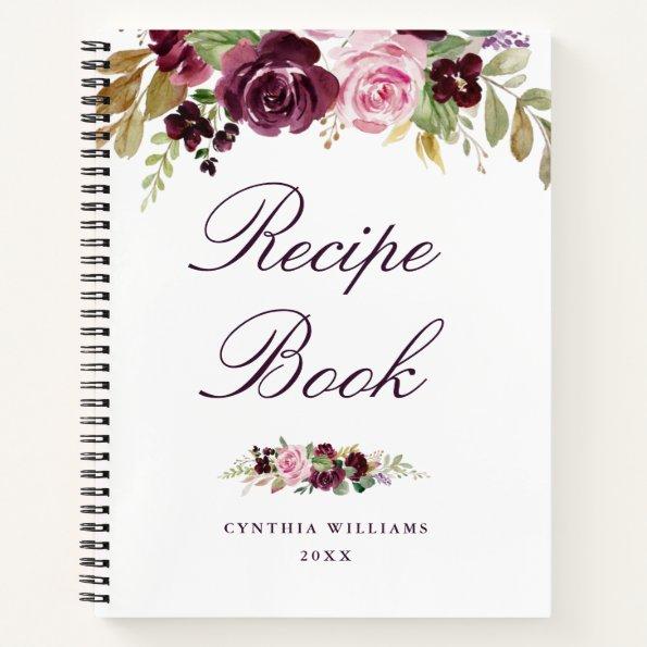 painted purple flowers Recipe Book
