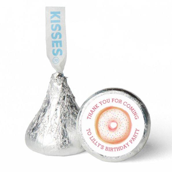 Painted Rainbow Sprinkle Donut Birthday Shower Hershey®'s Kisses®