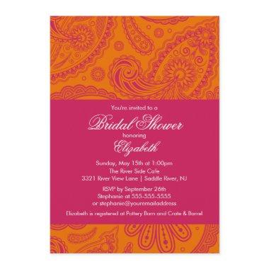 Paisley  Orange & Pink
