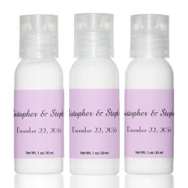 Pale Purple Wedding Favor Set of 12 Spa Style Hand Lotion