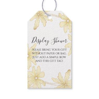 Pale Yellow Daisies Display Bridal Shower Gift Tags
