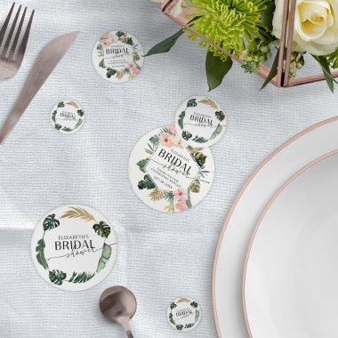 Palm Hibiscus Tropical Floral  Confetti
