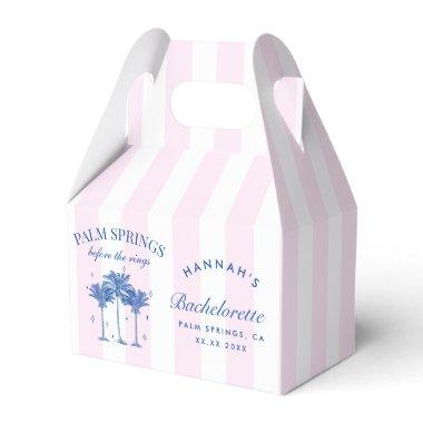 Palm Springs Before The Rings Blue Bachelorette Favor Boxes