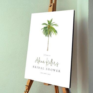 Palm Tree Boho Tropical  Welcome Sign