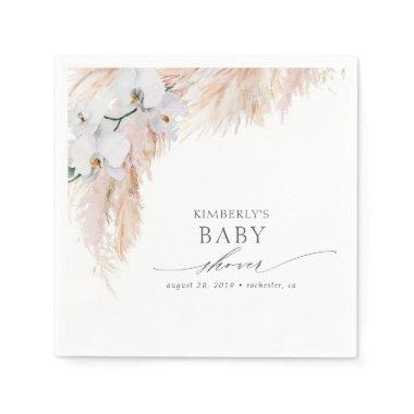 Pampas Grass Baby Shower /  Tropical Napkins