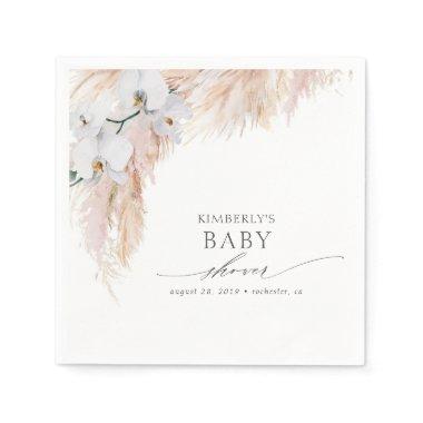 Pampas Grass Baby Shower / Bridal Shower Tropical Napkins