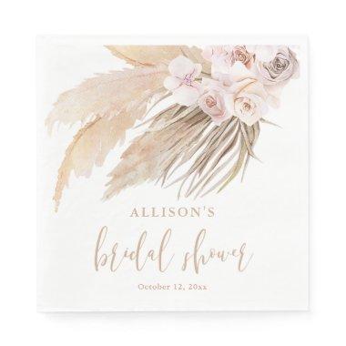 Pampas grass boho bohemian  napkins