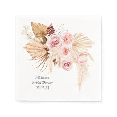 Pampas grass Boho Floral elegant  Napkins