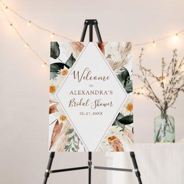 Pampas Grass Boho Greenery Bridal Shower Foam Board