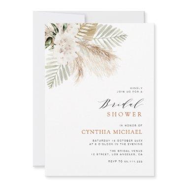 pampas grass boho greenery