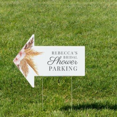 Pampas Grass Botanical  Car Parking Sign