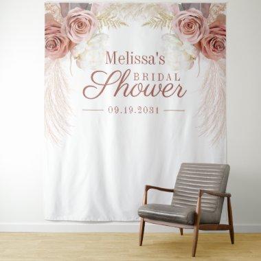 Pampas Grass Bridal Shower Backdrop Photobooth