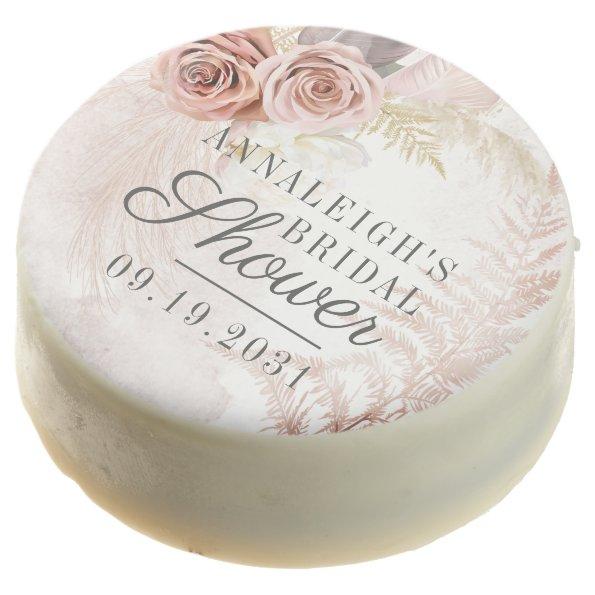 Pampas Grass  Watercolor Terracotta Chocolate Covered Oreo