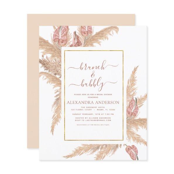 Pampas Grass Brunch Bubbly Boho  Invi