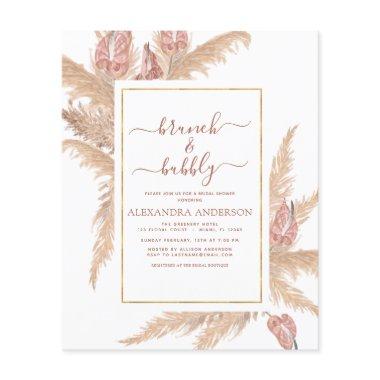 Pampas Grass Brunch Bubbly Boho  Invi Flyer