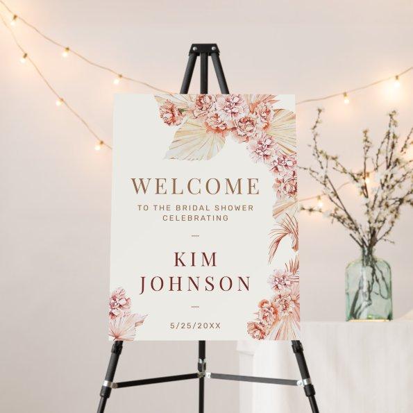 Pampas Grass Modern Boho  Welcome Foam Board