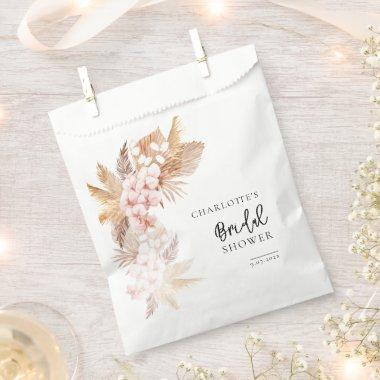 Pampas Grass Pink Floral  Favor Bag