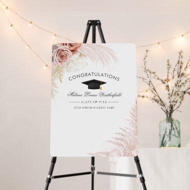 Pampas Grass Tan Bridal Shower Welcome Foam Board