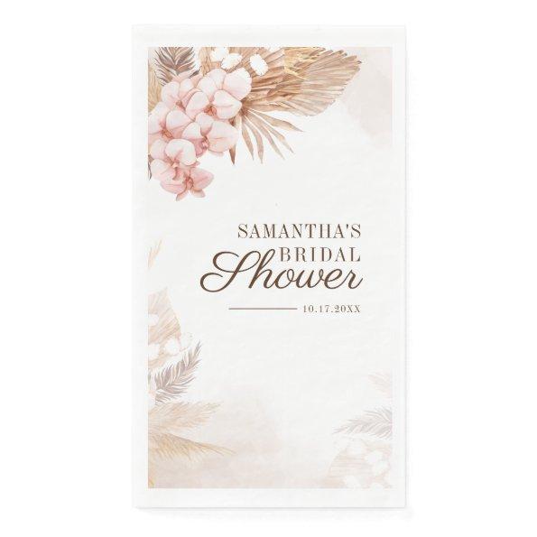Pampas Grass Terracotta Boho Chic  Paper Guest Towels