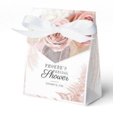 Pampas Grass Terracotta Botanical Bridal Shower Favor Boxes