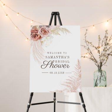 Pampas Grass Terracotta Bridal Shower Modern Foam Board