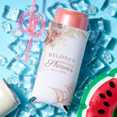 Pampas Grass Terracotta  Seltzer Can Cooler
