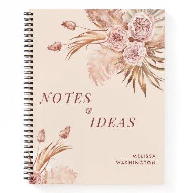 Pampas Grass Terracotta Custom Name Ideas Notebook