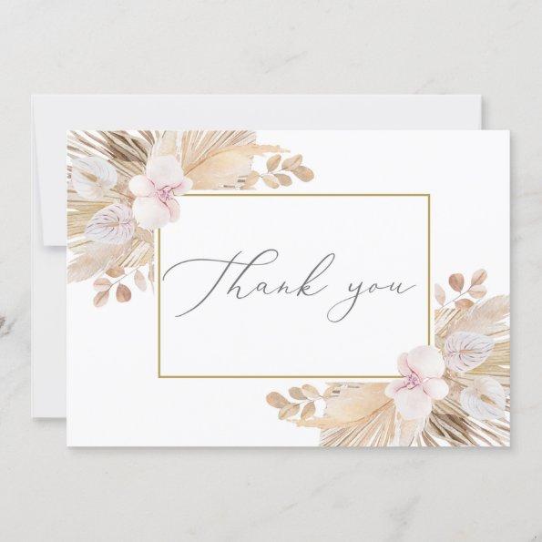 Pampas Grass Thank You Invitations