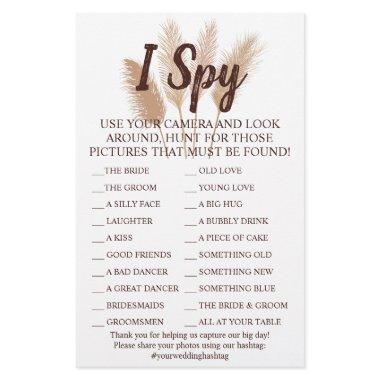Pampas Grass Wedding Reception I Spy Game  Flyer