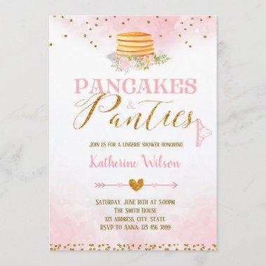 Pancakes and panties lingerie Invitations invitation
