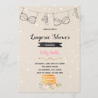 Pancakes and panties party Invitations