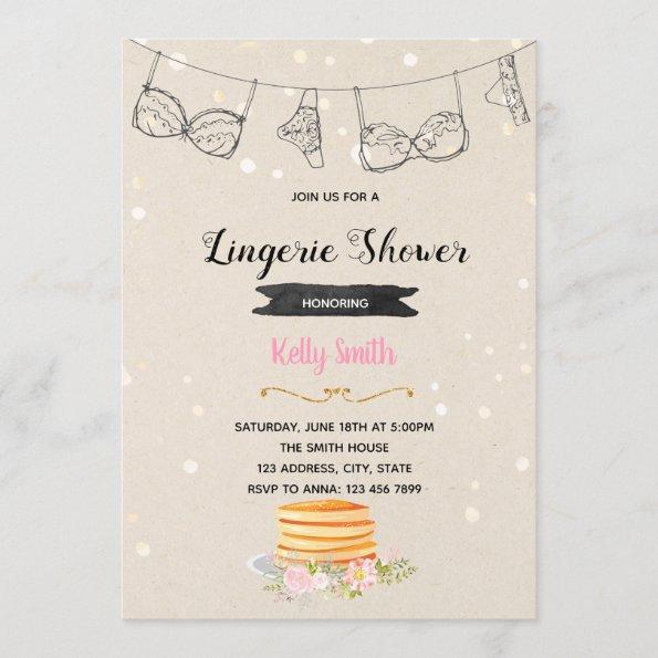 Pancakes and panties party Invitations