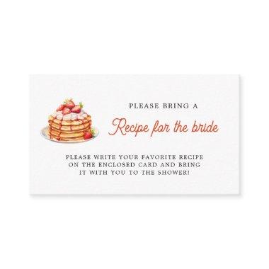 Pancakes Bring a recipe  request Enclosure