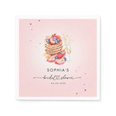 Pancakes Brunch & Bubbly Pink  Napkins