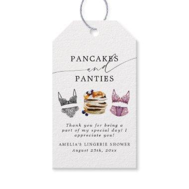 Pancakes & Panties Bridal Shower Gift Tags