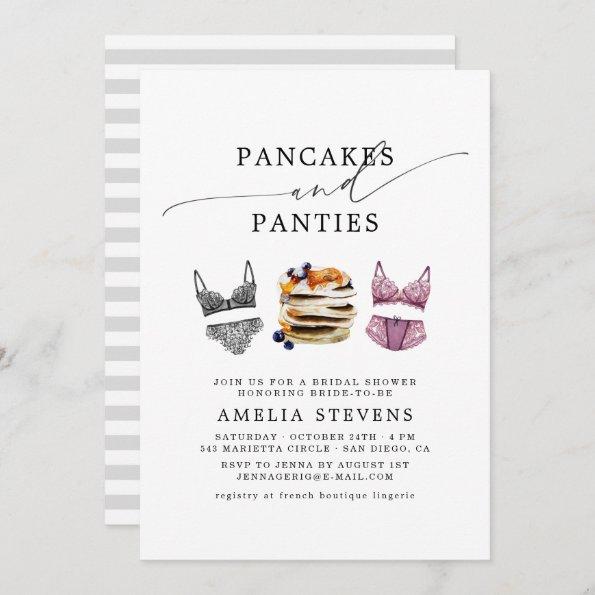 Pancakes & Panties Bridal Shower Invitations