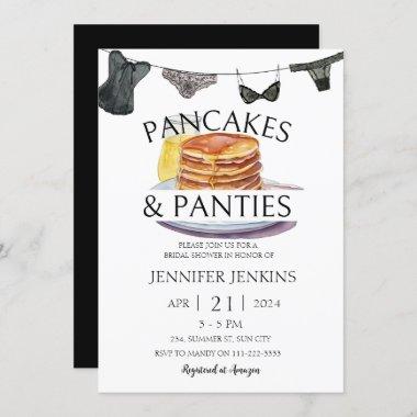 Pancakes & Panties Lingerie Bridal Shower Invitations