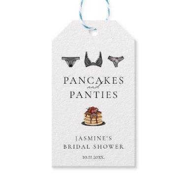Pancakes & Panties Lingerie Bridal Shower Modern Gift Tags