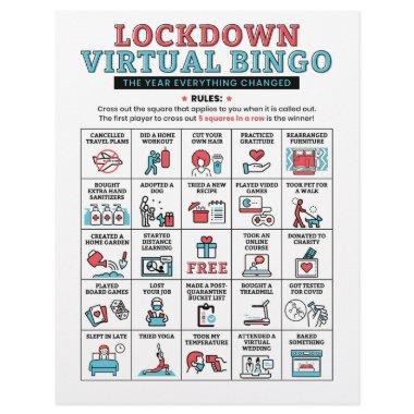 Pandemic Year Quarantine Bingo Lockdown Activities