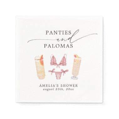 Panties & Palomas Bridal Shower Bachelorette Napkins