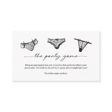 Panty Game Panties Please Insert Card