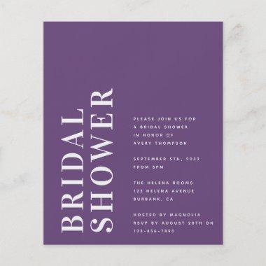 PAPER Bold Modern Bridal Shower Invitations